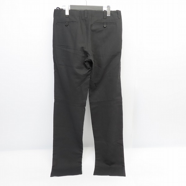 実際に弊社で買取させて頂いた【未使用】HELMUT LANG/ヘルムートラング リネン混 コットンパンツ ブラック size：46の画像 1枚目