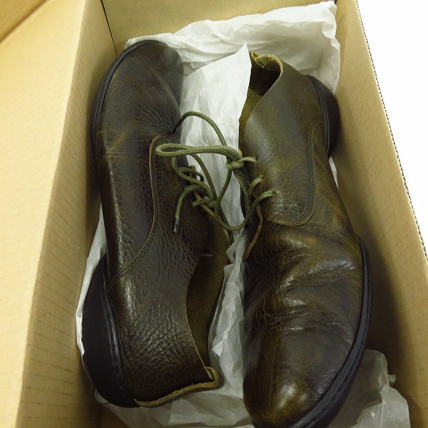 実際に弊社で買取させて頂いたtrippen/トリッペン レースアップレザーシューズ カーキ/42の画像 8枚目
