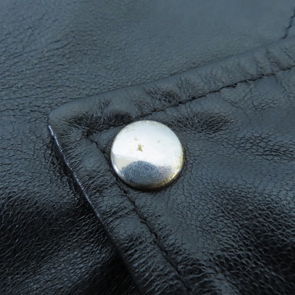 実際に弊社で買取させて頂いたGOLDEN GOOSE DELUXE BRAND/ゴールデングースデラックスブランド ダブルライダースジャケット G25U537/Sの画像 6枚目