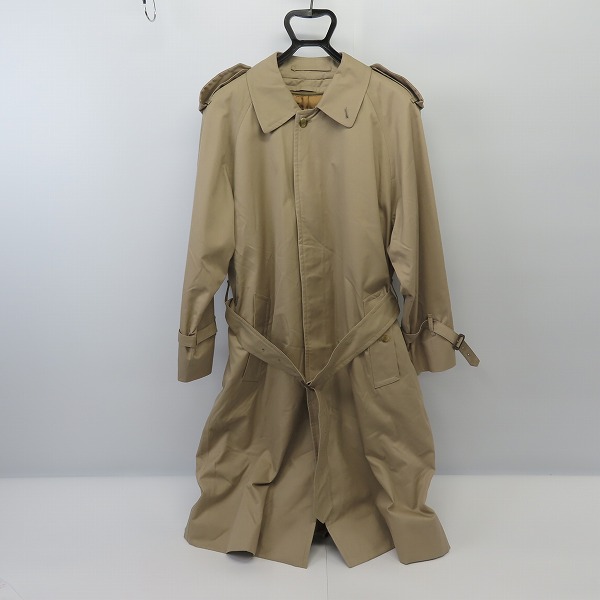 実際に弊社で買取させて頂いたBURBERRYS/バーバリー 裏地チェック ライナー付き ステンカラーコート ベージュ/44