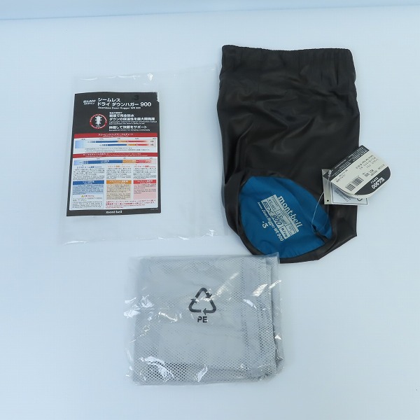 実際に弊社で買取させて頂いた【未使用】mont-bell/モンベル シームレス ドライ ダウンハガー900 #3 シュラフ/寝袋 /防水スリーピングバッグ 1121344の画像 6枚目