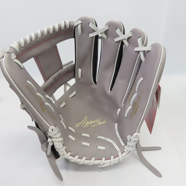 実際に弊社で買取させて頂いた【未使用】Rawlings/ローリングス ハイパーテック ソフトボール/内野手用 GS1HTCN65 グレー/ブラックの画像 2枚目