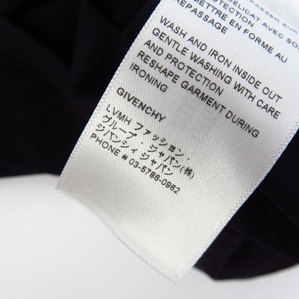 実際に弊社で買取させて頂いた【JPタグ】GIVENCHY/ジバンシィ ロゴプリント 半袖Tシャツ BM713Y3Y6B/Lの画像 5枚目