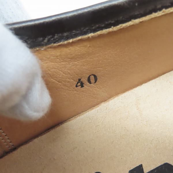 実際に弊社で買取させて頂いたtrippen/トリッペン サイドゴア レザーシューズ ダークブラウン/40の画像 5枚目