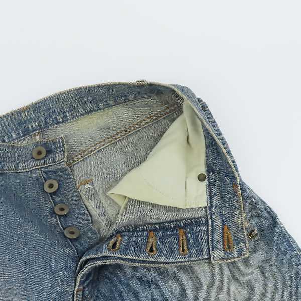 実際に弊社で買取させて頂いたIF SIX WAS NINE/イフシックスワズナイン ピアスデニム ハーフパンツ MUD MAX BEAR/1/2/351DK 28の画像 4枚目