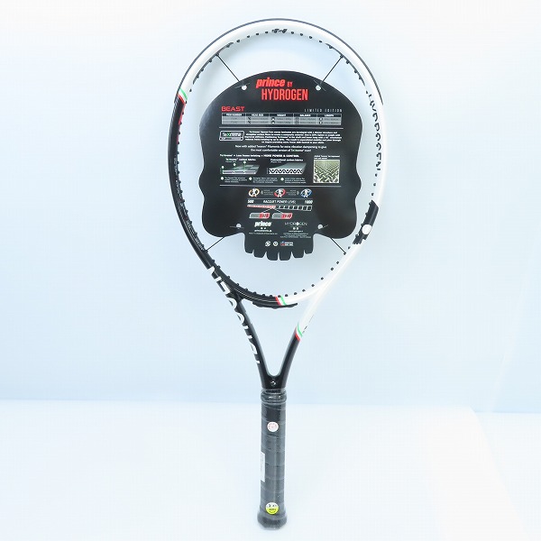 実際に弊社で買取させて頂いた【未使用】Prince×HYDROGEN/プリンス×ハイドロゲン BEAST 100 (300) HYDROGEN テニスラケット 7TJ141の画像 2枚目