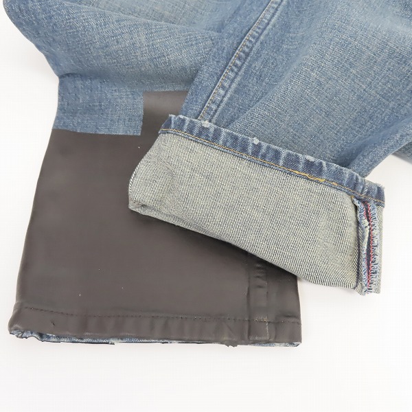 実際に弊社で買取させて頂いたHELMUT LANG/ヘルムートラング ペイントデザイン デニムパンツ size：32の画像 6枚目