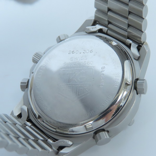 実際に弊社で買取させて頂いたTAG Heuer/タグホイヤー 2000シリーズ クロノグラフ デジアナ クォーツ腕時計 260.306の画像 3枚目