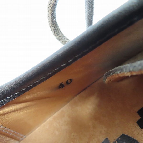 実際に弊社で買取させて頂いたtrippen/トリッペン レースアップ 3ホール レザーシューズ/40の画像 5枚目