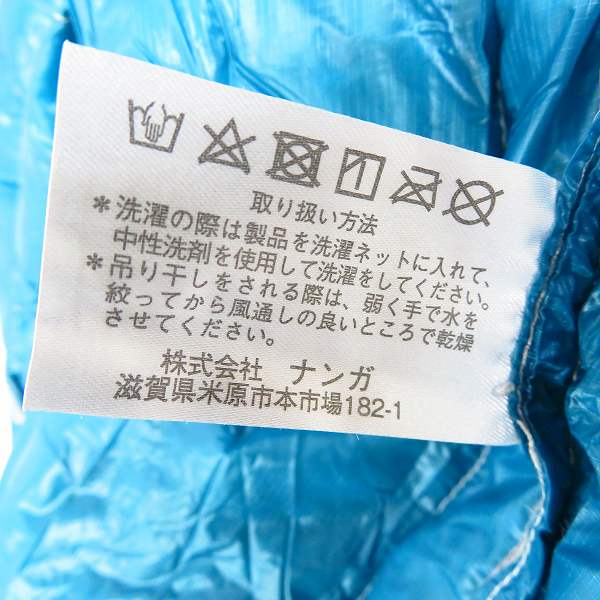 実際に弊社で買取させて頂いたNANGA/ナンガ MINIMARHYTHM 180/ミニマリスム 180 マミー型 シュラフ/寝袋の画像 4枚目