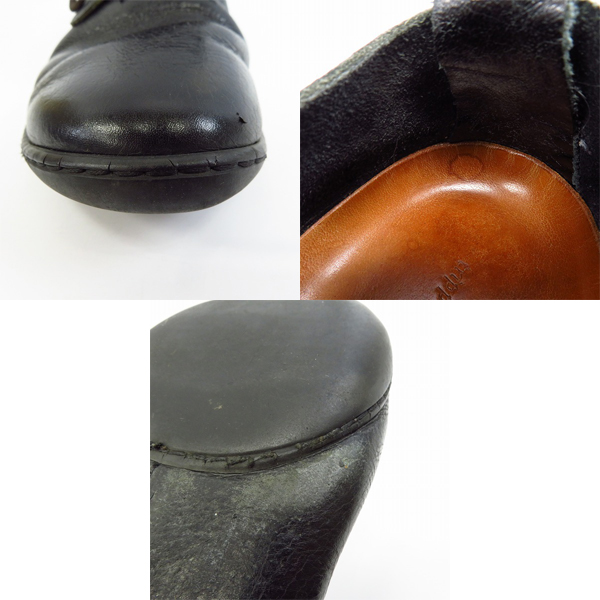 実際に弊社で買取させて頂いたtrippen/トリッペン レースアップレザーシューズ ブラック/42の画像 6枚目