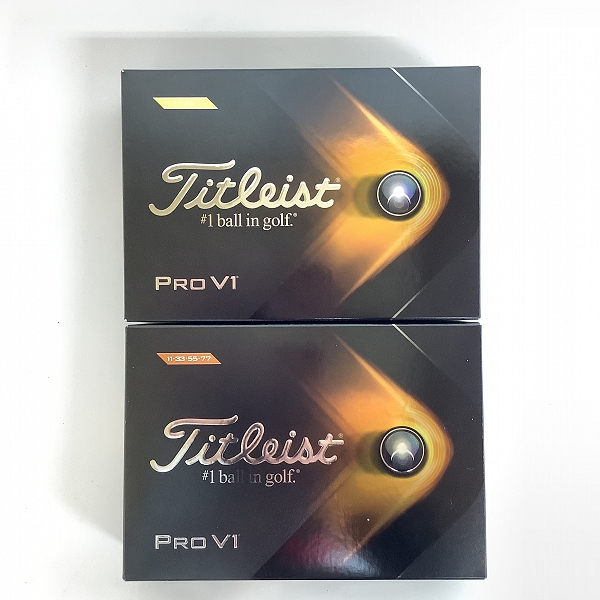 実際に弊社で買取させて頂いた【未使用】Titleist/タイトリスト PRO V1 2021年モデル ゴルフボール 2ダースの画像 2枚目
