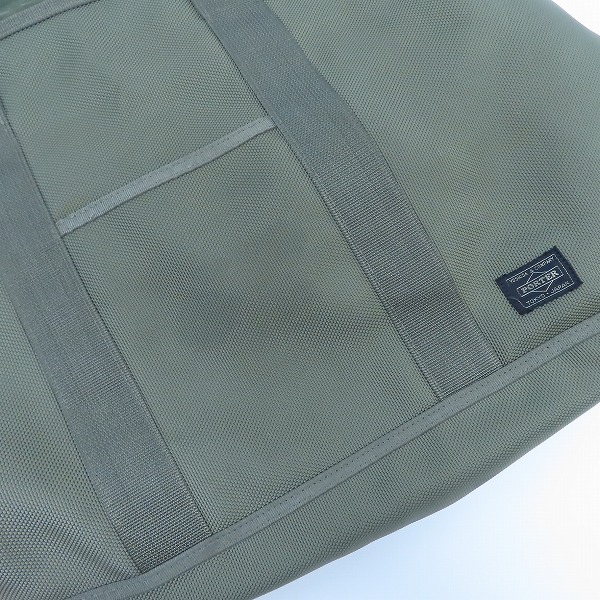 実際に弊社で買取させて頂いたHEAD PORTER/ヘッドポーター ナイロン切り替え トートバッグ カーキの画像 7枚目