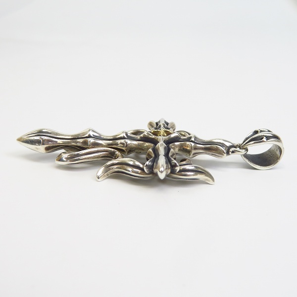 実際に弊社で買取させて頂いたBloody Mary/ブラッディマリー ARKADIA Nemesis/アルカディア ネメシス SILVER/K18 クロス ペンダント トップの画像 2枚目