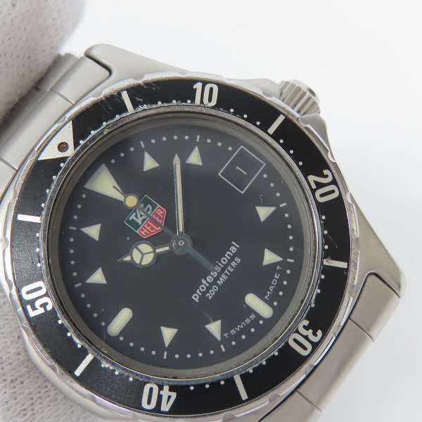実際に弊社で買取させて頂いたTAG HEUER/タグホイヤー プロフェッショナル 2000シリーズ 973.013F【動作未確認】の画像 6枚目