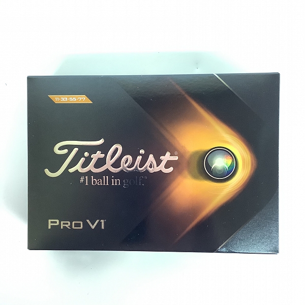 実際に弊社で買取させて頂いた【未使用】Titleist/タイトリスト PRO V1 2021年モデル ゴルフボール 1ダースの画像 2枚目