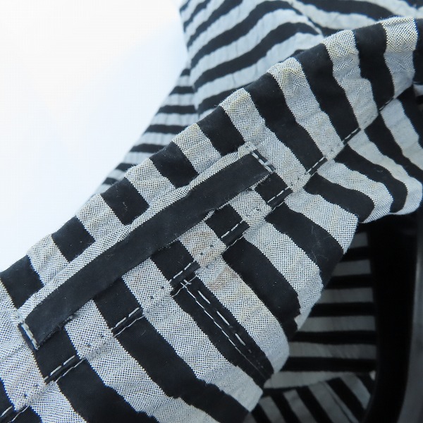 実際に弊社で買取させて頂いたTOMORROWLAND/トゥモローランド シアサッカー地 ストライプ柄 ジャケット/46の画像 5枚目