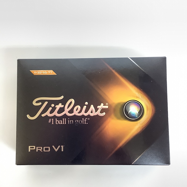 実際に弊社で買取させて頂いた【未使用】Titleist/タイトリスト PRO V1 2021年モデル ゴルフボール 1ダースの画像 2枚目