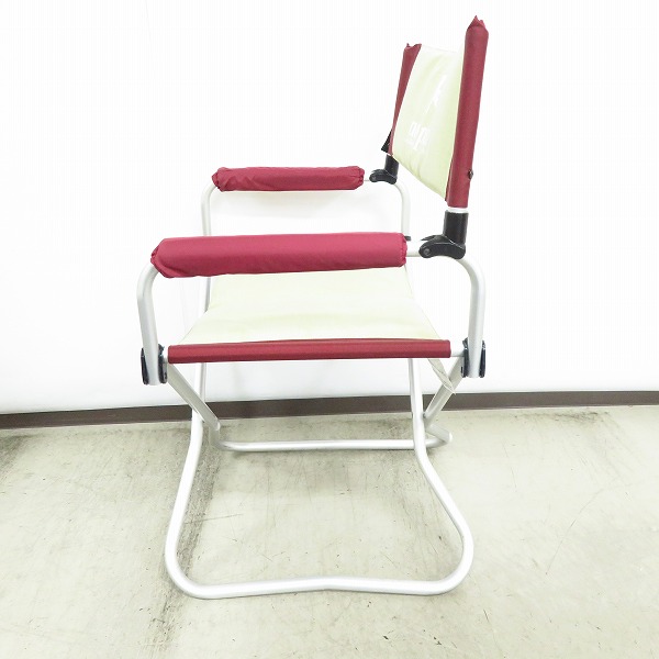 実際に弊社で買取させて頂いたSnow Peak/スノーピーク パッドイン チェア ベージュ系×ボルドーの画像 2枚目