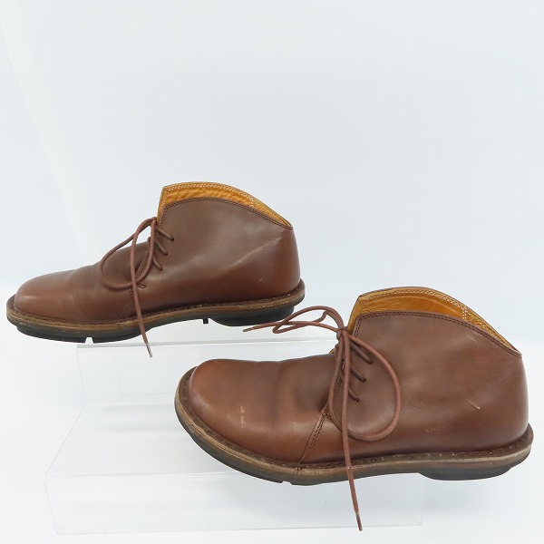 実際に弊社で買取させて頂いたtrippen/トリッペン チャッカ レザーシューズ ブラウン/40の画像 3枚目
