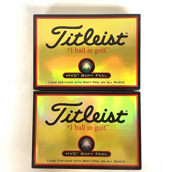 実際に弊社で買取させて頂いた【未使用/オウンネーム入】Titleist/タイトリスト HVC SOFT FEEL ゴルフボール 2ダースの画像 2枚目