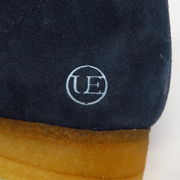 実際に弊社で買取させて頂いたuniform experiment×CLARKS/ユニフォームエクスペリメント×クラークス ワラビーブーツ ネイビー系 UE-120117/8.5Gの画像 6枚目