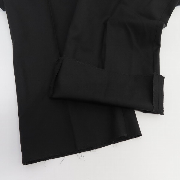 実際に弊社で買取させて頂いたHELMUT LANG/ヘルムートラング ウール スラックスパンツ ブラック size：48の画像 4枚目