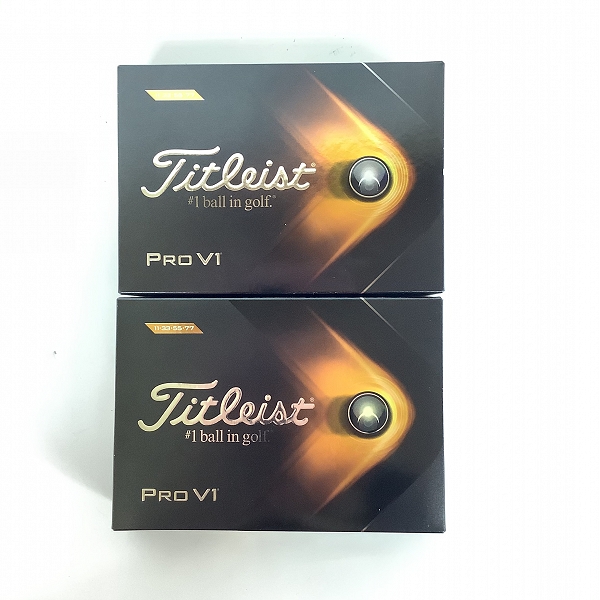 実際に弊社で買取させて頂いた【未使用】Titleist/タイトリスト PRO V1 2021年モデル ゴルフボール 2ダースの画像 2枚目