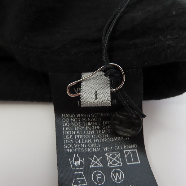 実際に弊社で買取させて頂いた【未使用】The Viridi-anne/ヴィリディアン 20SS コットン塩縮加工シャツ VI-3213-02/1の画像 3枚目