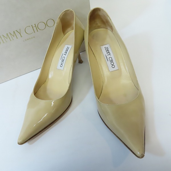 実際に弊社で買取させて頂いたJimmy Choo/ジミーチュウ エナメル ミドルヒール パンプス/37.5