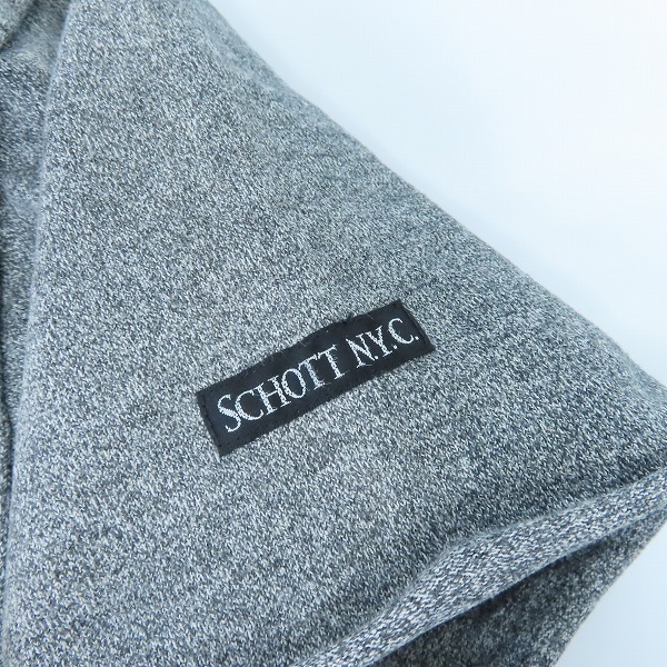 実際に弊社で買取させて頂いたSCHOTT BROS./ ショットブロス レザーポケット/ワンスター  ヘビーウェイト半袖Tシャツ グレー 3163030/Lの画像 4枚目