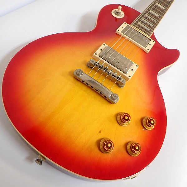 実際に弊社で買取させて頂いた★Epiphone/エピフォン Les Paul Standard/レスポールスタンダード チェリーサンバースト ギグケース付 の画像 4枚目