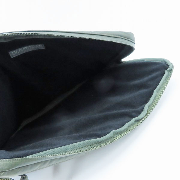 実際に弊社で買取させて頂いたHEAD PORTER/ヘッドポーター OLIVEDRAB/オリーブドラブ クラッチバッグの画像 4枚目