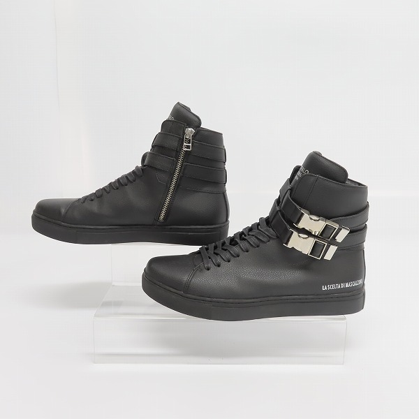 実際に弊社で買取させて頂いたBUFFALO BOBS/バッファローボブズ ハイカット スニーカー ブラック SAB8747/41の画像 3枚目