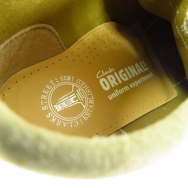 実際に弊社で買取させて頂いた【未使用】ユニフォームエクスペリメント×クラークス ワラビーブーツ ベージュ系 UE-120117/8.5Gの画像 4枚目