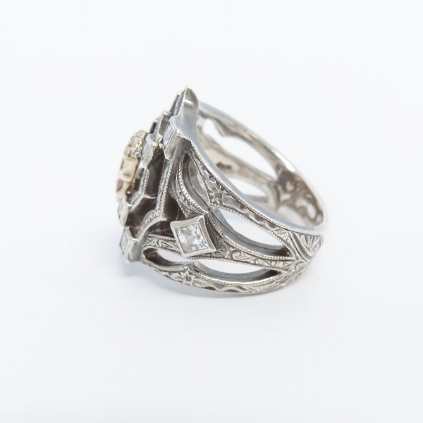 実際に弊社で買取させて頂いたLoree Rodkin/ローリーロドキン カットアウト スパイダーウェブ 18Kスカル リング 15号の画像 2枚目