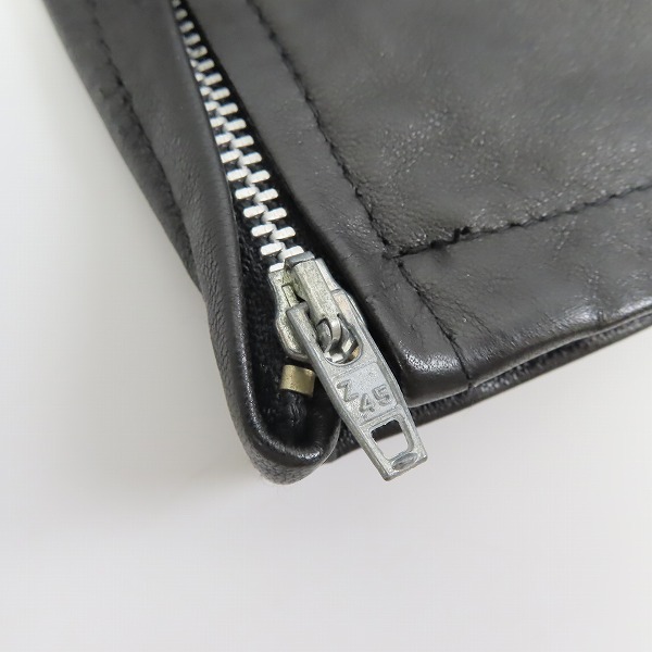 実際に弊社で買取させて頂いた【未使用】HELMUT LANG/ヘルムートラング レザー バイカー パンツ/46の画像 8枚目