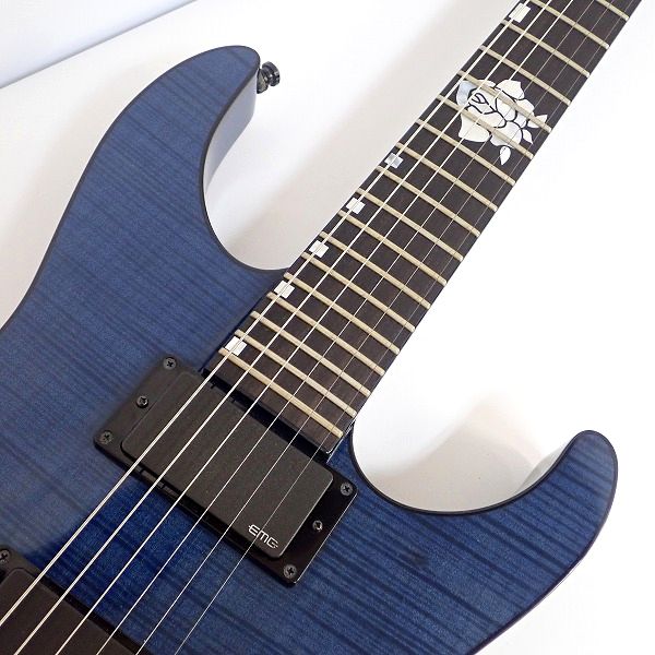 実際に弊社で買取させて頂いた★【美品】ESP/イーエスピー M-Ⅱ ROSELIA SAYO 氷川紗夜 モデル フレイムメイプルトップ MG搭載 ギグケース付の画像 5枚目