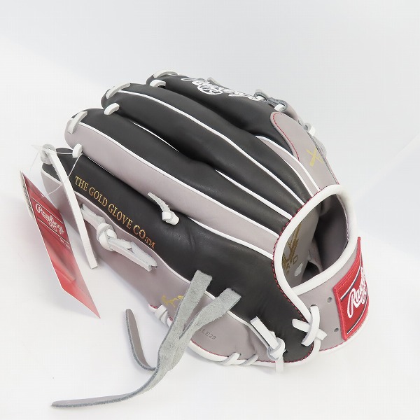 実際に弊社で買取させて頂いた【未使用】Rawlings/ローリングス ハイパーテック ソフトボール/内野手用 GS1HTCN65 グレー/ブラックの画像 1枚目