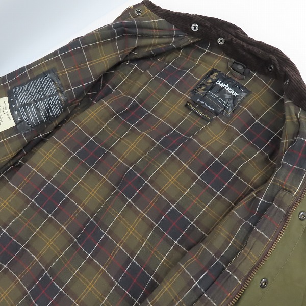 実際に弊社で買取させて頂いたBARBOUR/バブアー ビデイル SL ワックスド コットンジャケット C44/112CMの画像 2枚目