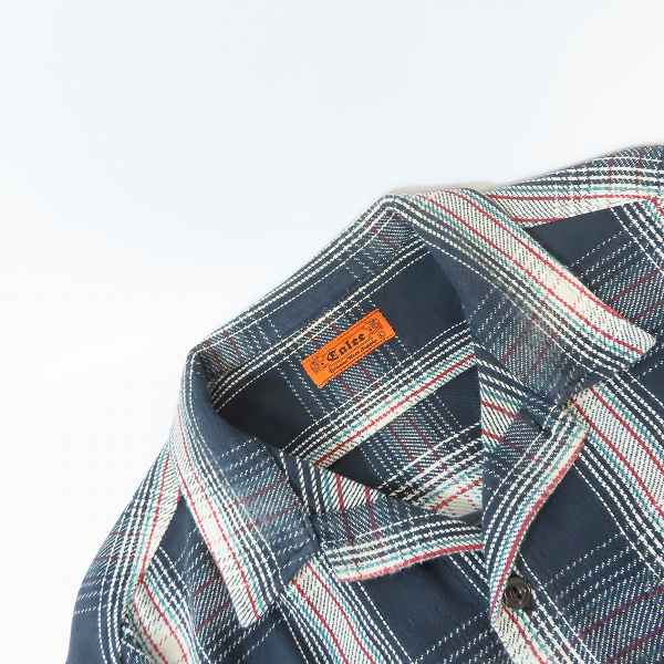 実際に弊社で買取させて頂いたCALEE/キャリー 長袖チェックネルシャツ/Lの画像 4枚目