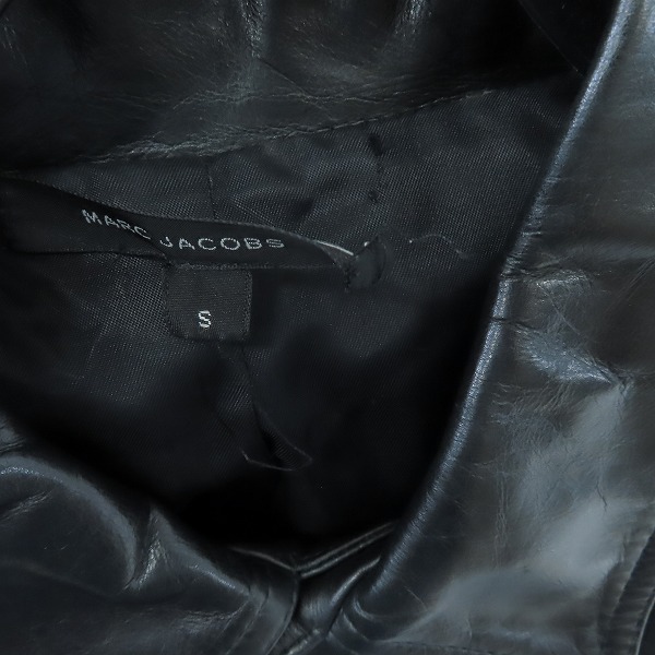 実際に弊社で買取させて頂いたMARC JACOBS/マーク ジェイコブス レザージャケット 5726215/Sの画像 3枚目