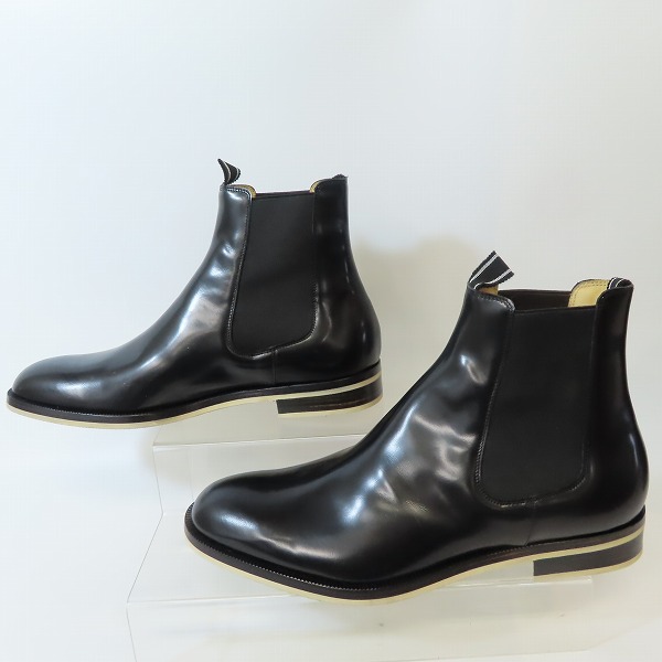 実際に弊社で買取させて頂いたHELMUT LANG/ヘルムートラング レザーサイドゴアブーツ/ブラック/8.5の画像 3枚目