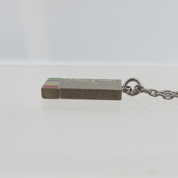 実際に弊社で買取させて頂いたPaul Smith/ポールスミス マルチストライプ ネックレスプレートの画像 2枚目