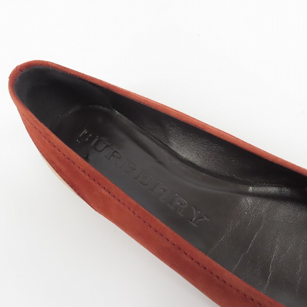 実際に弊社で買取させて頂いたBURBERRY/バーバリー パンプス/フラットシューズ/36の画像 4枚目
