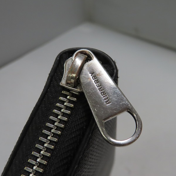 実際に弊社で買取させて頂いたBURBERRY/バーバリー ラウンドファスナー長財布/ウォレットの画像 6枚目