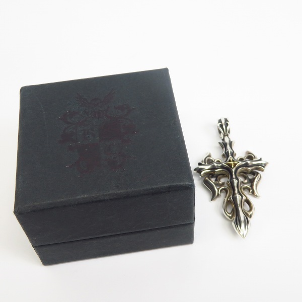実際に弊社で買取させて頂いたBloody Mary/ブラッディマリー ARKADIA Nemesis/アルカディア ネメシス SILVER/K18 クロス ペンダント トップの画像 6枚目