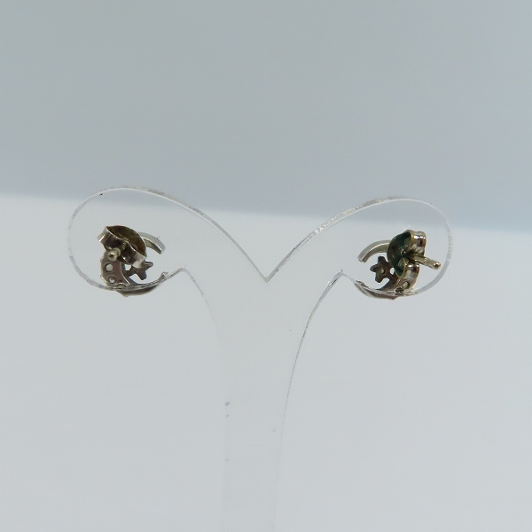 実際に弊社で買取させて頂いたLoree Rodkin/ローリーロドキン ハーフムーン スター 925/ジルコニア ピアス の画像 2枚目
