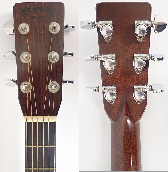 実際に弊社で買取させて頂いた★【難有り】Martin/マーティン D-28 アコースティックギター/アコギ 1973年製 ハードケース付の画像 2枚目