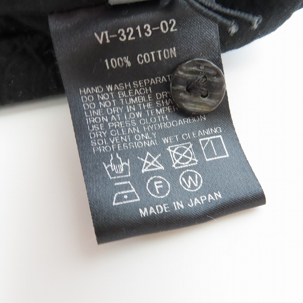 実際に弊社で買取させて頂いた【未使用】The Viridi-anne/ヴィリディアン 20SS コットン塩縮加工シャツ VI-3213-02/1の画像 4枚目